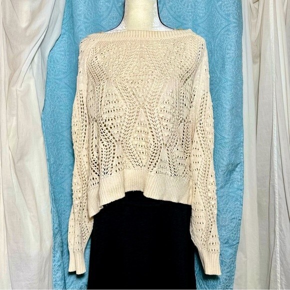 NWOT Lucky Brand Open Stitch Pullover Sweater Sz XXL - Picture 4 of 10